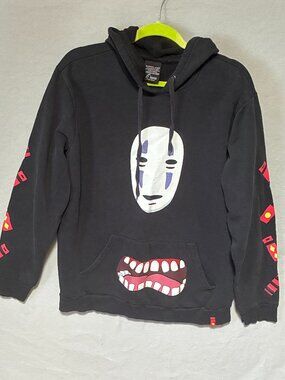 Her Universe Spirited Away No Face Hoodie Black Studio Ghibli Large Japan Anime